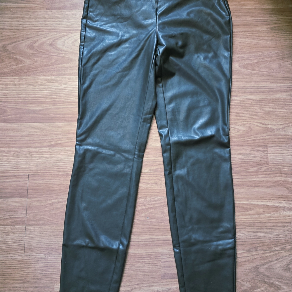 Flash Tattoo Black Leather Pants